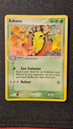 Pokemon Card - Kakuna Delta Species 46/113 Reverse Holo Stamped - near mint/lp - Image 2