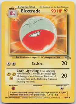 Electrode 18/64 Rare Jungle Pokemon LP-NM - Image 1