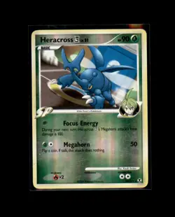 Heracross E4 24/111 Rare Rising Rivals Pokemon Reverse Holo Lightly Played - Image 1
