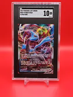 2022 POKEMON LOST ORIGIN #197 KYUREM VMAX SECRET RARE SGC 10 GEM MT - Image 1