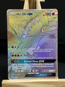 Pokemon TCG Ho-Oh GX Sun & Moon SM80 Promo Holo Card NM Condition - Image 1