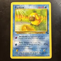 Pokemon TCG Psyduck Fossil 53/62 Regular 1999-2000 Wizards - Image 1