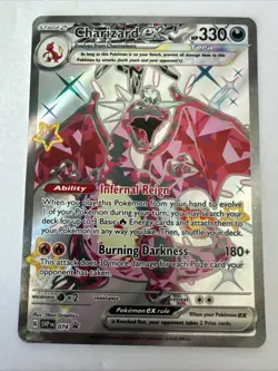 Pokemon TCG Charizard EX Scarlet & Violet Black Star Promo Card 074 - Image 1