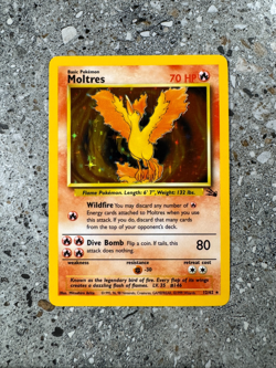 Pokemon TCG Cards Moltres 12/62 Fossil Holo Rare EXC-NM - Image 1