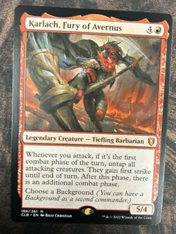 Wizards of the Coast MTG Karlach, Fury of Avernus CLB Mythic #186/361 ENG - Image 1