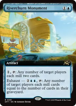 Riverchurn Monument Extended Art 0381 MTG Aetherdrift Rare NP - Image 1
