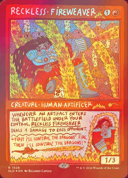MTG Reckless Fireweaver English Secret Lair FOIL - Image 1