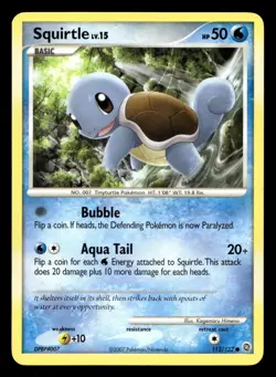 Squirtle 112/132 Common Secret Wonders Pokemon LP - Image 1