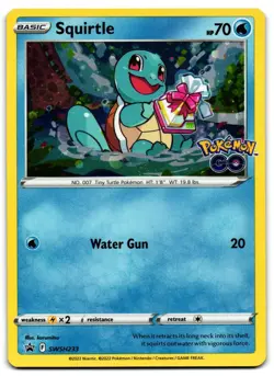 Squirtle SWSH233 - 🌊 Sword & Shield Promo Pokemon TCG Holo 🖤 - LP - Image 1