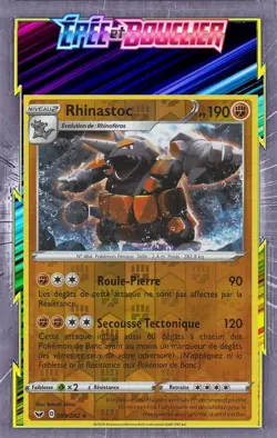 Rhinastoc Reverse-EB01:Epee et Bouclier- 099/202 - Carte Pokemon Neuve Francaise - Image 1