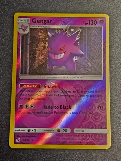 Pokemon TCG - Gengar 38/111 Reverse Holo Crimson Invasion - Image 1