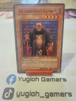 Yu-Gi-Oh Gravekeeper's Guard PGD 1st Edition Common Played - Image 1
