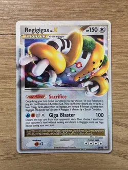 Pokemon TCG Regigigas LV.X Rare Black Star Promo DP30 Holo Card NM Condition - Image 1