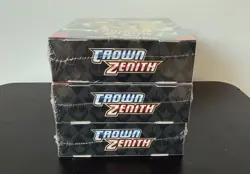 Lot of 3 Pokemon TCG Crown Zenith Factory Sealed Booster Bundles, Sword & Shield - Image 2