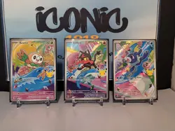 Rowlet Litten Popplio MEP 043 044 045 First Partner Series 1 Promo Pokemon Cards - Image 1