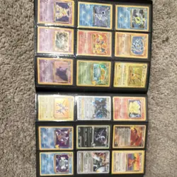 Nintendo Pokemon TCG 18-Card Holo Binder Lot Base Set 2/Team Rocket English - Image 1