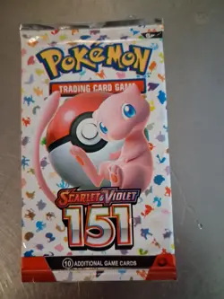 Pokemon TCG Scarlet & Violet 151 Booster Pack 1 Pack 10 Cards English Mew - Image 4