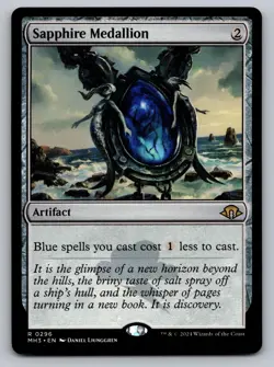 Sapphire Medallion 296 Rare Modern Horizons 3 Magic: The Gathering Near Mint - Image 1