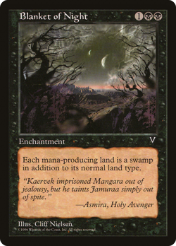 Blanket of Night (MP) Visions VIS Magic MTG - Image 1