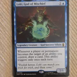 Loki, God of Mischief 65 MTG MSH Marvel Super Heroes Regular NM - Image 1