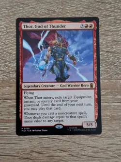 Thor, God of Thunder MTG Marvel Super Heroes NM M 0156 - Image 1