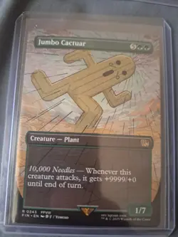Jumbo Cactuar Borderless- FINAL FANTASY none foil NM - Image 1