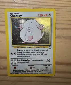 Wizards of the Coast Chansey 3/130 Holo Rare 120 HP Basic Base Set 2 2000 - Image 1