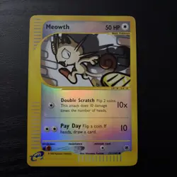 Meowth 121/165 Expedition Base Set Reverse Holo - Image 1
