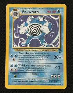 Poliwrath 15/130 - Base Set 2 - Holo - LP/MP - Image 1