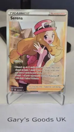 Pokemon TCG Silver Tempest Serena 193/195 Full Art Holo & Braixen TG01/TG30 - Image 2