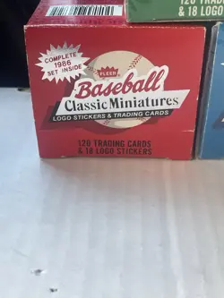 1986 1987 1988 Fleer Classic Miniatures Baseball Card Complete 3 Set Lot - Image 4