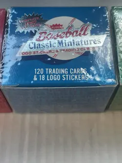 1986 1987 1988 Fleer Classic Miniatures Baseball Card Complete 3 Set Lot - Image 5