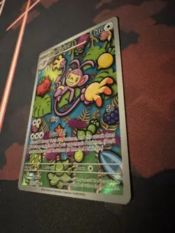 Pokemon TCG Ambipom 107/094 Paldean Fates Illus Rare Full Art Holo EN - Image 2