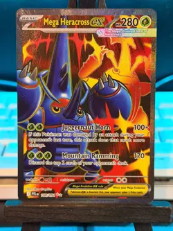 Mega Heracross 108/094 Full Art Phantasmal Flames Pokemon Card - English - Image 1
