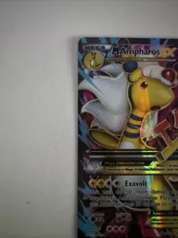 Pokemon TCG M Ampharos EX Full Art Ultra Rare Ancient Origins 88/98 (LP) - Image 2