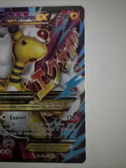 Pokemon TCG M Ampharos EX Full Art Ultra Rare Ancient Origins 88/98 (LP) - Image 4