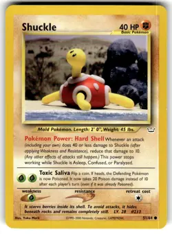 2001 Pokemon Neo Revelation Shuckle #51/64 - Image 1
