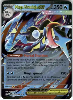 Mega Greninja ex 022/086 Double Rare Chaos Rising Pokemon Near Mint - Image 1