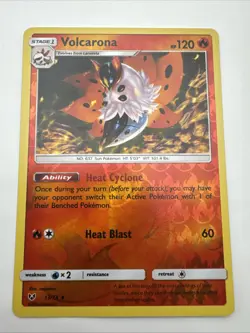 Pokemon Volcarona Reverse Holo Uncommon Shining Legends 13/73 - Image 1