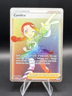 Candice 204/195 Rainbow Secret Rare Full Art Silver Tempest Pokemon TCG - NM - Image 1