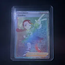 Pokemon Candice 204/195 Ultra Rare Holo Silver Tempest NM - Image 1