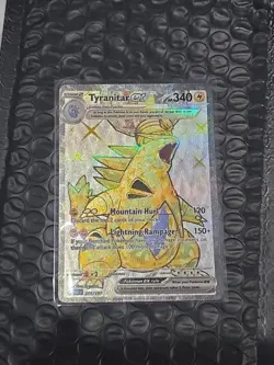 SV03: Obsidian Flames Pokemon TCG Tyranitar EX 211/197 - Image 1