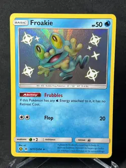 Froakie SV11/SV94 Shiny Rare Hidden Fates Shiny Vault Pokemon Holo Near Mint - Image 1