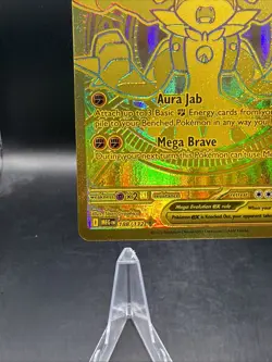 Mega Lucario EX 188/132 - Mega Evolution Mega Hyper Rare Gold Pokemon TCG - Image 4