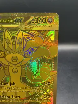 Mega Lucario EX 188/132 - Mega Evolution Mega Hyper Rare Gold Pokemon TCG - Image 5