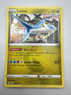 Pokemon TCG Latios 194/264 Fusion Strike Rare NM - Image 1
