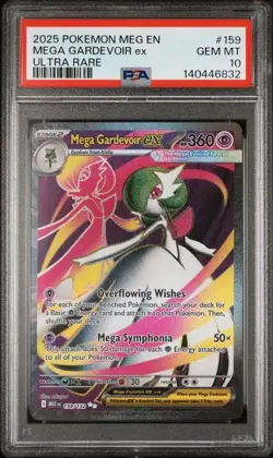 MEGA GARDEVOIR EX PSA 10 2025 POKEMON MEG EN-MEGA EVOLUTION ULTRA RARE #159 - Image 1