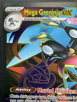 2026 Pokemon - Mega Greninja Ex - Chaos Rising - FULL ART ULTRA RARE - 100/086 - Image 5