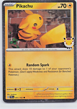 DOUBLE SWIRL Pikachu 51/162 Pokemon Day 2026 Stamped Promo NM Holo - Image 1
