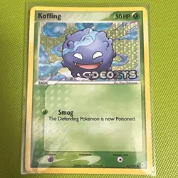Pokemon TCG Koffing Holo Ex Deoxis Rare Holo 62/107 - Image 1